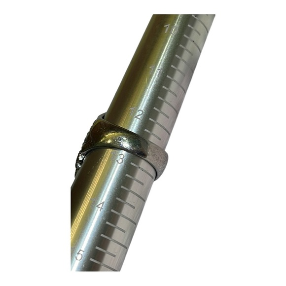 Eagle Ring Stainless Steel Ring black rhinestone eyes. Statement ring - Picture 7 of 10